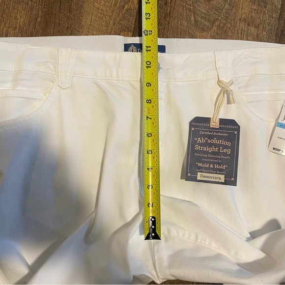 NWT Democracy White “Ab”solution Straight Leg Pants Size 20w - Picture 5 of 10